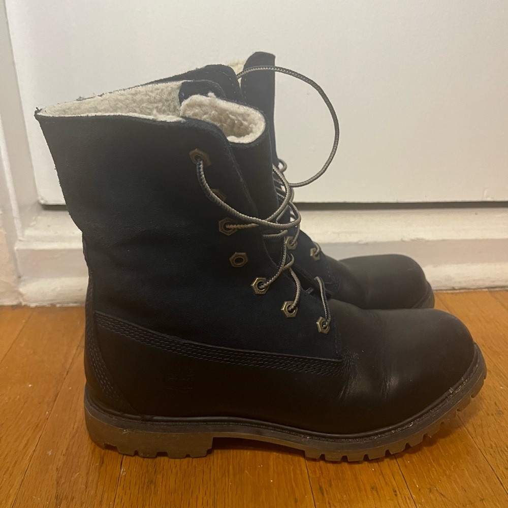 Timberland Teddy Fleece Fold-Boot- NAVY